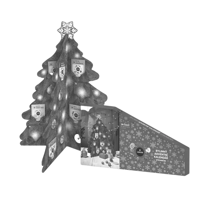 Leros Bylinný adventní kalendář stromeček 24 sáčků